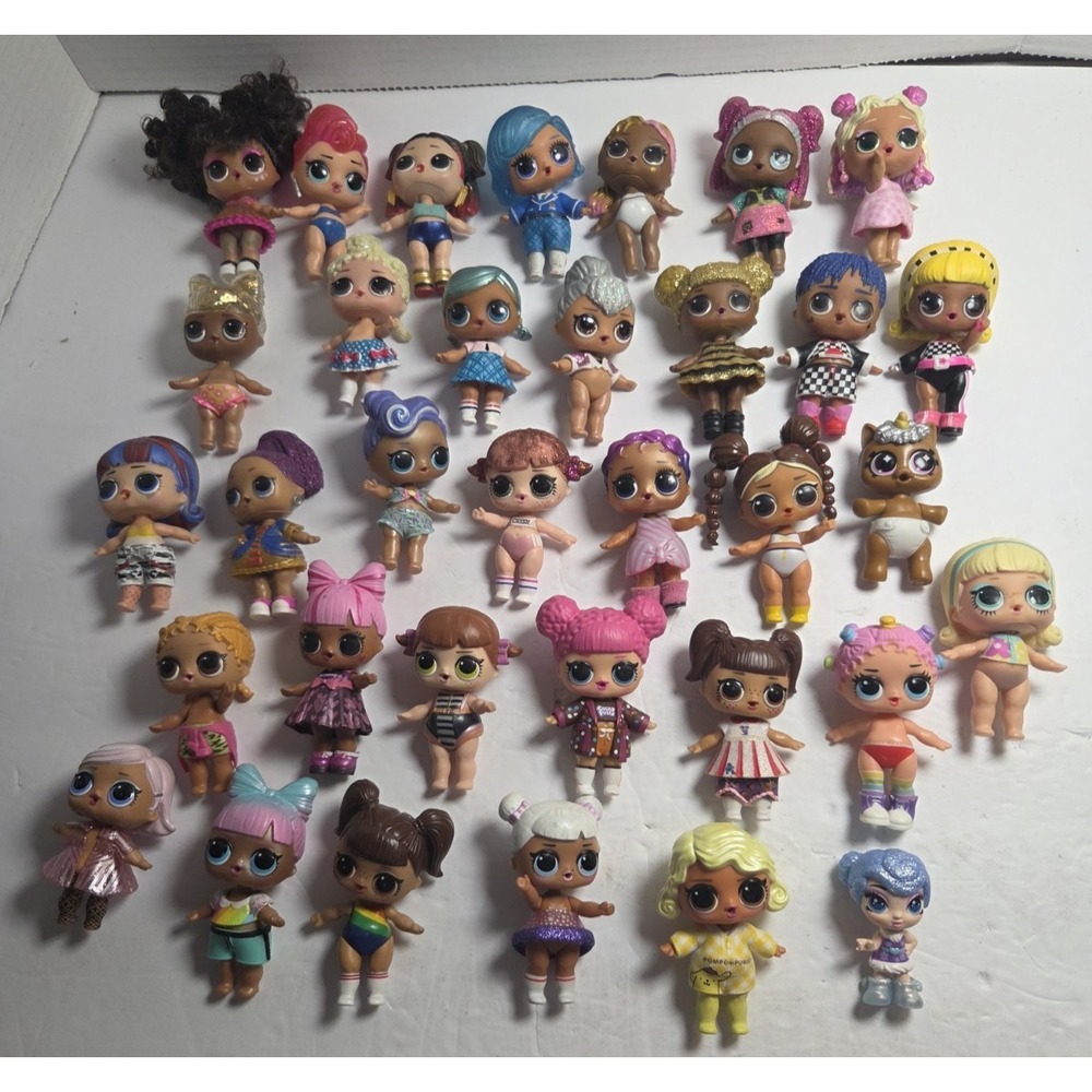 Huge Lot of OMG LOL Surprise! 34 3 Inch Miniature Colorful Dolls